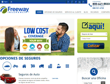 Tablet Screenshot of freewayseguros.com